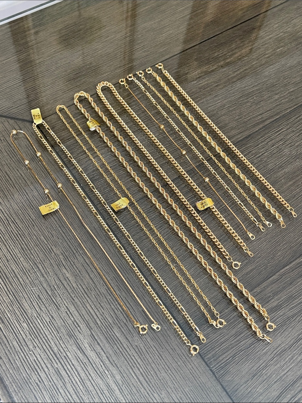 Vintage Made in Korea Gold Plated Bracelet & Necklace Sets